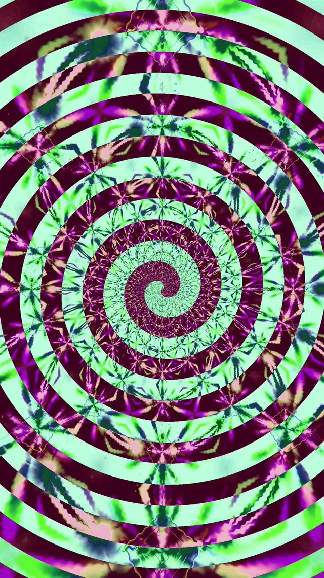 Neon Tunnel Spiral Mandala Vortex VJ Loop 9:16 Reels 60fps Screensaver
