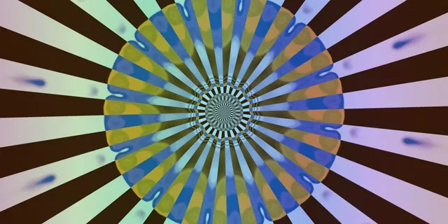 Neon Tunnel Spiral Ray Burst VJ Loop 2:1 Univisium 60fps Προστάσιας Οθόνης