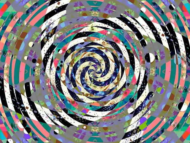 Tunnel Neon Vortice Spirale 4:3 Classico 60fps Screensaver VJLoops