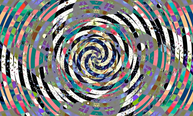 VJLoops Neon Tunel Spirala Roze Zeleni Vrtlog 5:3 wide 60fps čuvar ekrana