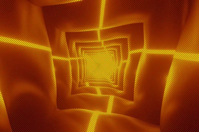 Neon Tunnel Spiral Square Vortex 3:2 Surface 60fps Screensaver Vj Loop