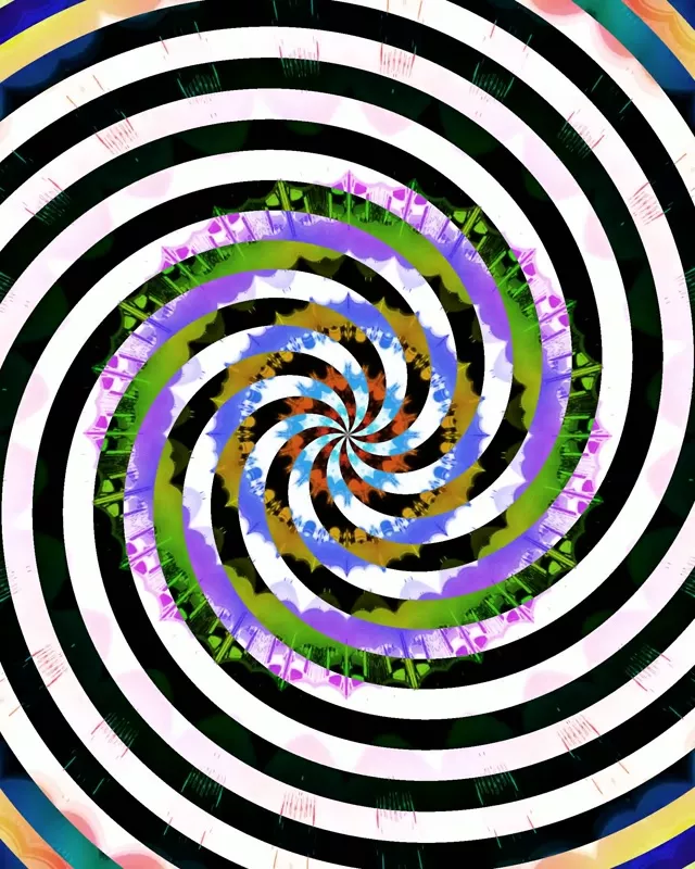 スパイラリング ネオンテンネル ボルテックス ループ 4:5 インスタグラム 60fps スクリーンセーバー