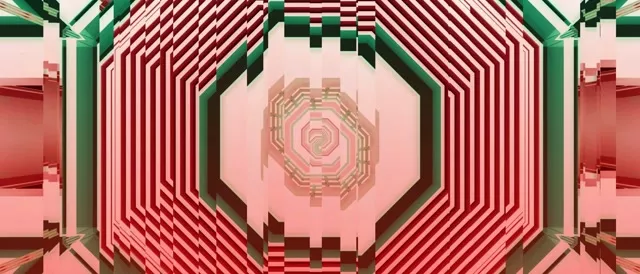 Neon Tunnel Spiraling Pink Octagon VJ Loop 21:9 Ultrawide 60fps Screensaver