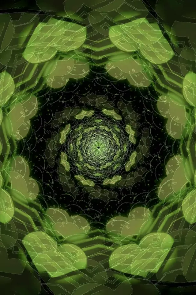 Neon Tunnel Spiraling Vortex | 2:3 Portrait 60fps VJLoops Screensaver