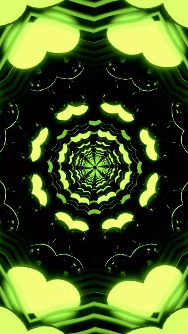 Neon Tunnel Spiraling Vortex 9:16 Reels 60fps VJLoops Screensaver