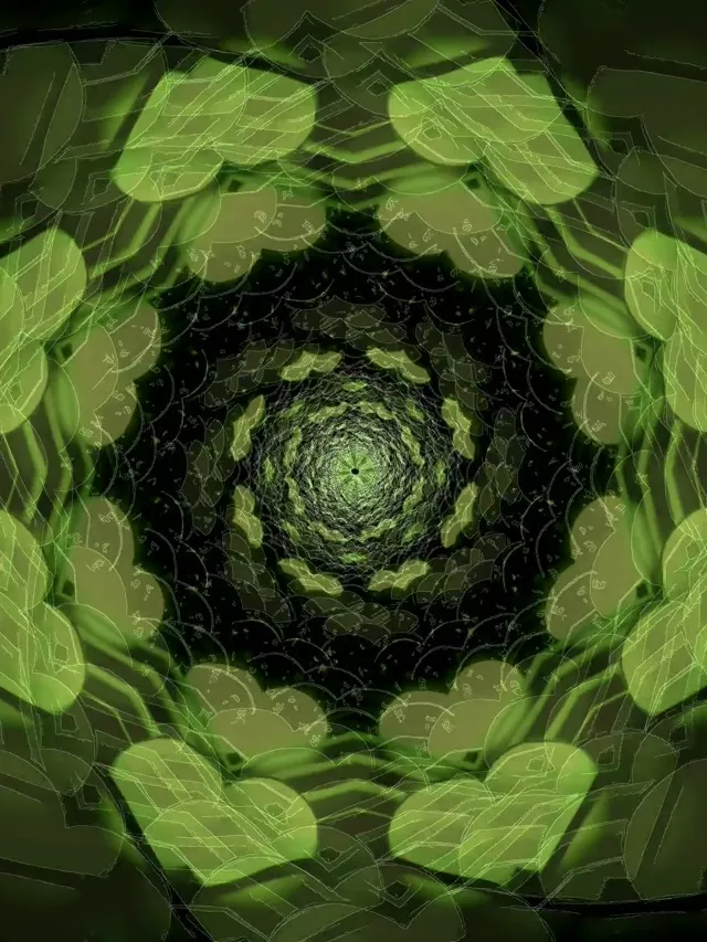 نفق النيون Spiraling Vortex Loop 3:4 iPad Portrait 60fps Screensaver VJ