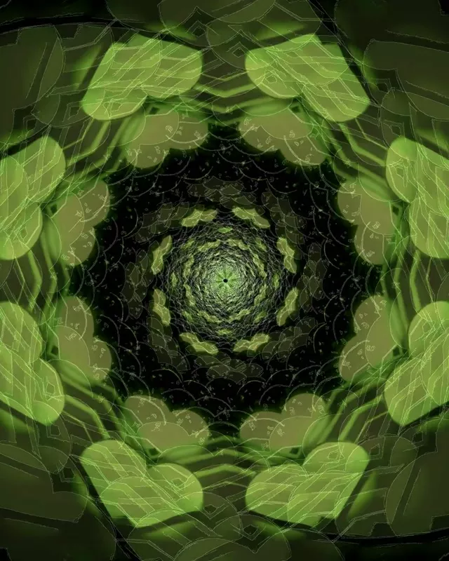 Неоновый туннель спиральный вихрь Loop 4:5 Instagram 60fps Screensaver VJ Clip