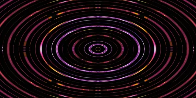 Neon Tunnel Spiraling Vortex VJ Loop 2:1 Univisium 60fps Screensaver