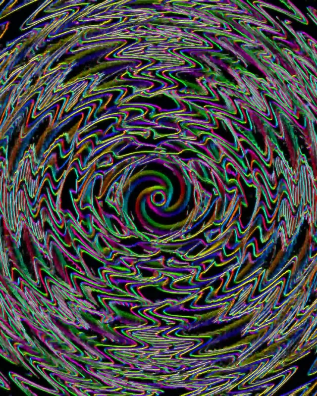Neon Tunnel Spiraling Vortex VJ Loop 4:5 Instagram 60fps Screensaver