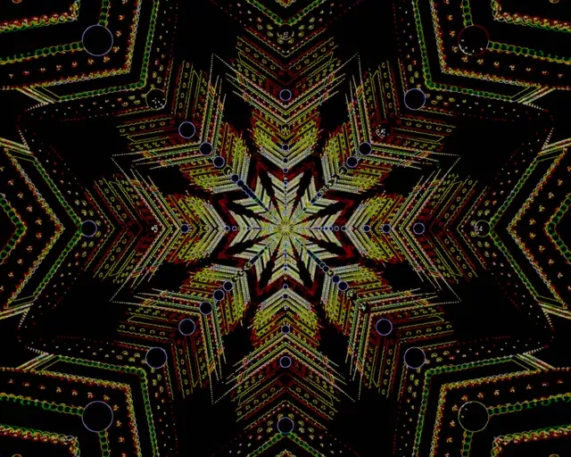 Neon Tunela Izarra Kaleidoskopia 5:4 industriala 60fps Pantaila-babeslea VJ Loop