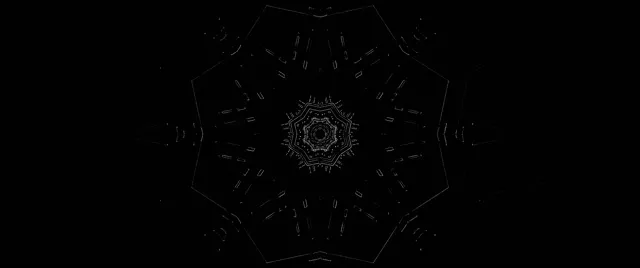 Terowong Neon Mandala Bintang Penyelamat Skrin 2.39:1 Cinemascope 60fps VJLoops