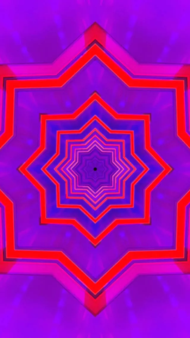 Tunel Neon Vortex Stea 9:16 Reels 60fps Screensaver VJ Loop