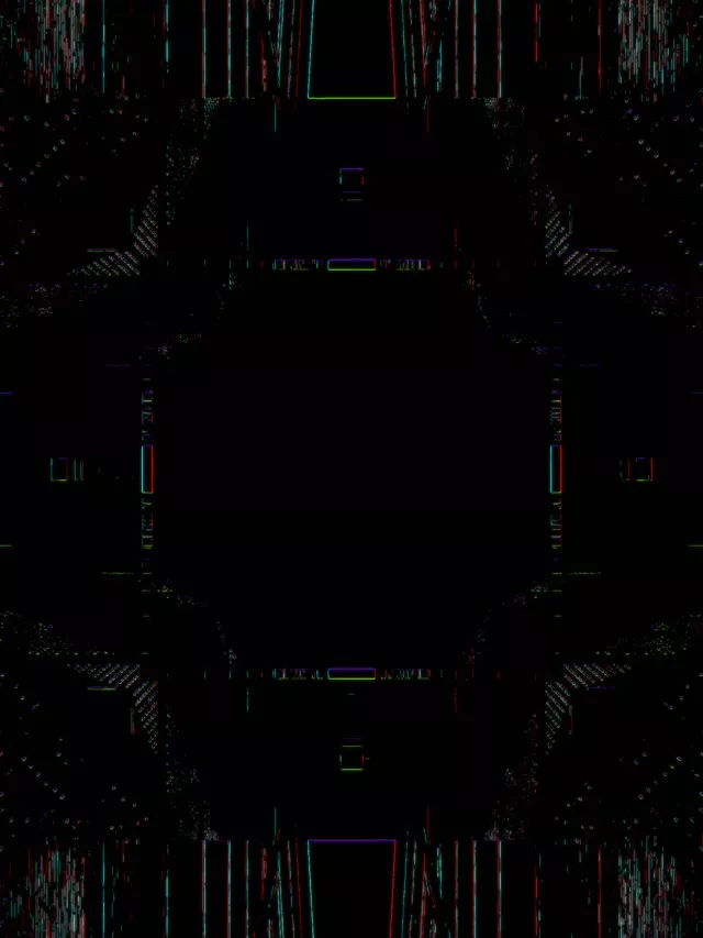 Neon Tunnel Symmetrical Grid Rush 3:4 iPad Portrait 60fps Screensaver VJ Loop