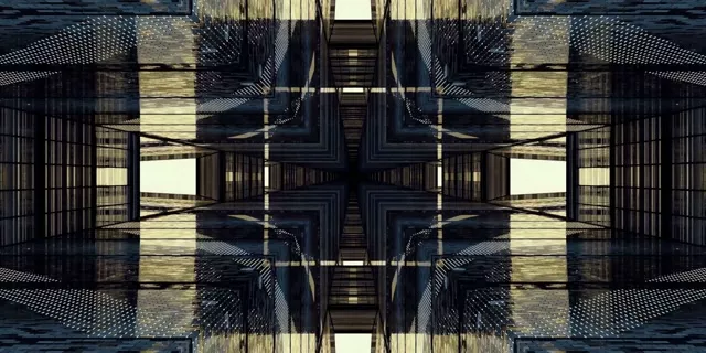 Neon Tonnel Simmetriese Rooster VJLoops 2:1 Univisium 60fps Skermbeskermer