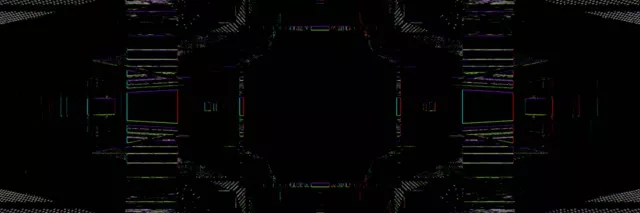 Neon Tunnel Symmetrical Vortex Loop 3:1 Triple Wide 60fps Screensaver VJ Animation