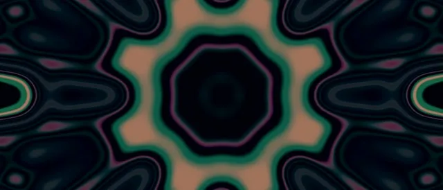 Neon Tunnel Teal Star Pulse Vj Loop 21:9 Ultrawide 60fps Screensaver