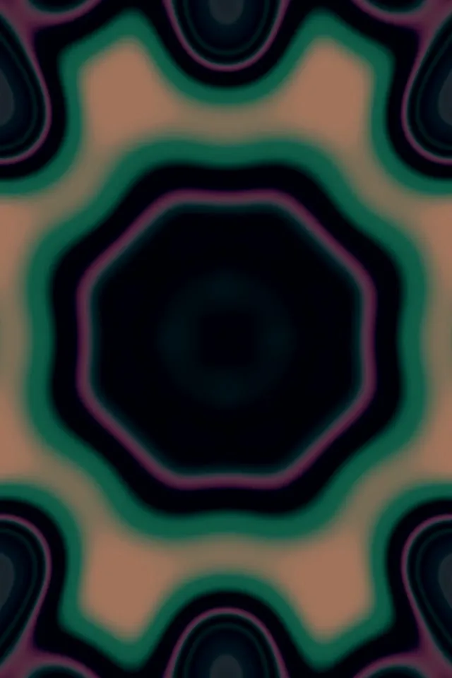 Neon Tunnel Teal Stjerne Utbrudd VJLoops 2:3 Foto Portrett 60fps Skjermsparer