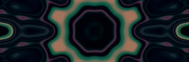 Neon Tunnel Star Mandala VJ Loop 3:1 Triple Wide 60fps Screensaver