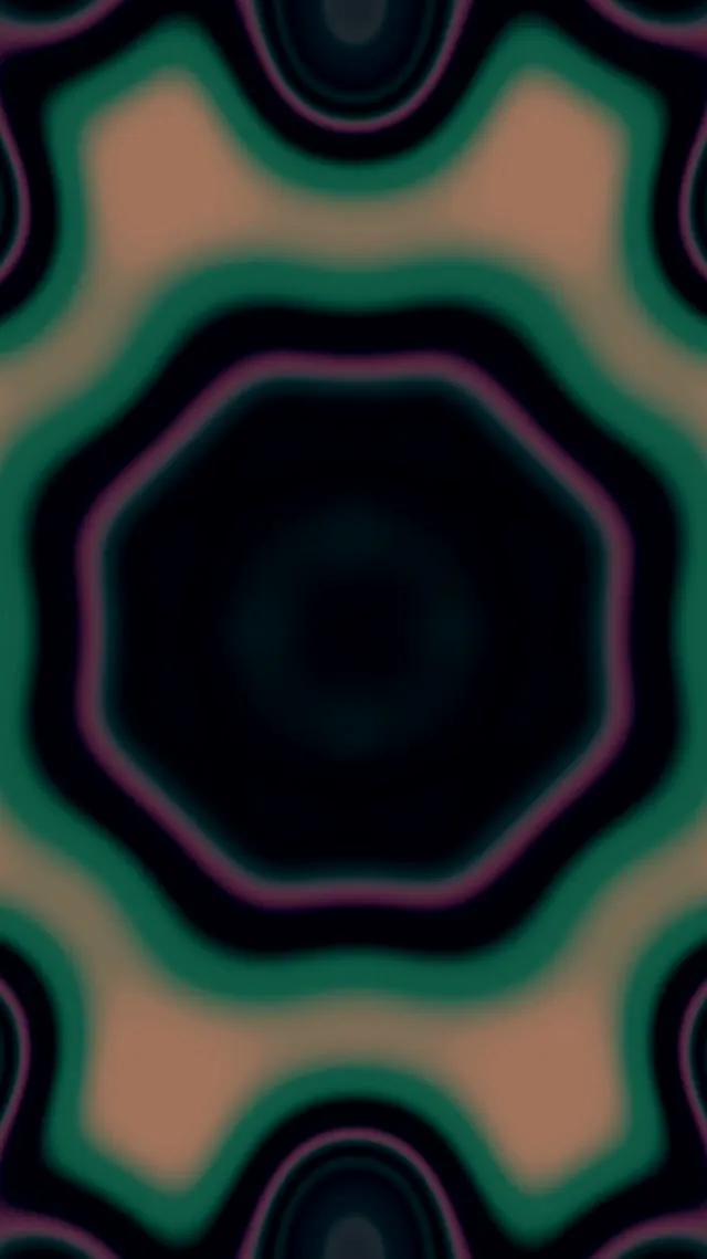 Neon Tunnel Teal Star Bloom VJ Loop 9:16 Reels 60fps Screensaver
