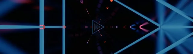 Tunel Neon VJLoops Loop 32:9 Ultrawide 60fps Screensaver Triangular Vortex