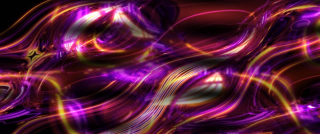 Neon Tunnel VJ Loop 2.39:1 Cinemascope 60fps Purple Gold Screensaver Motion