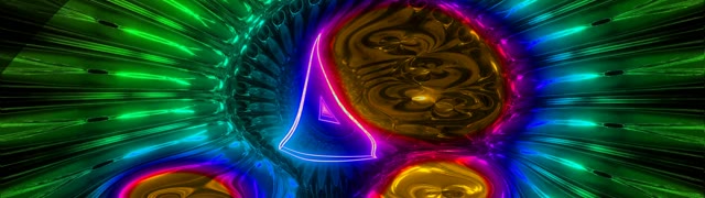 Neon Tunnel VJ Loop 32:9 Ultrawide 60fps Screensaver - Glowing Psychedelic Motion