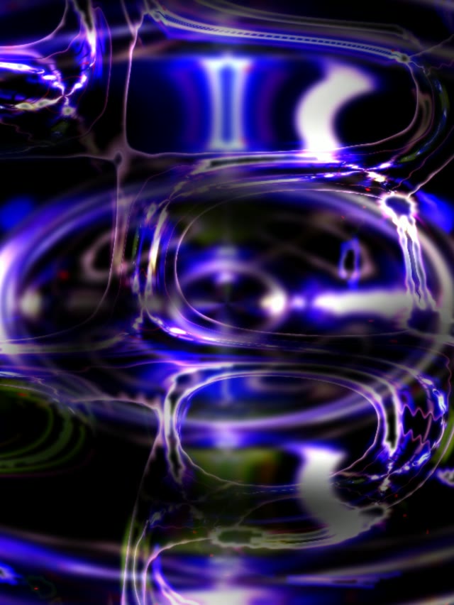 Neon Tunnel VJ Loop 3:4 iPad Portrait 60fps Screensaver Blue Purple Light