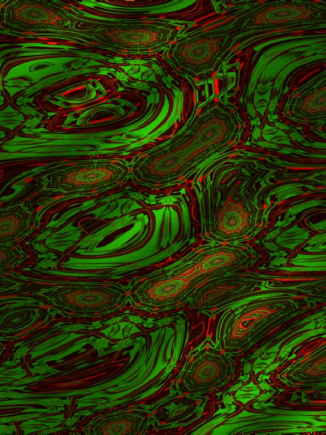 Neon Tunnel VJ Loop 3:4 iPad Portrait 60fps Screensaver Green Red Swirls