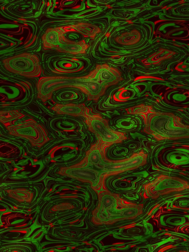 Neon Tunnel VJ Loop 3:4 iPad Portrait 60fps Screensaver Green Red Swirls