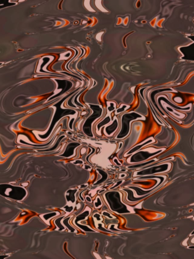 Neon Tunnel VJ Loop 3:4 iPad Portrait 60fps Screensaver Orange Black Liquid Swirl
