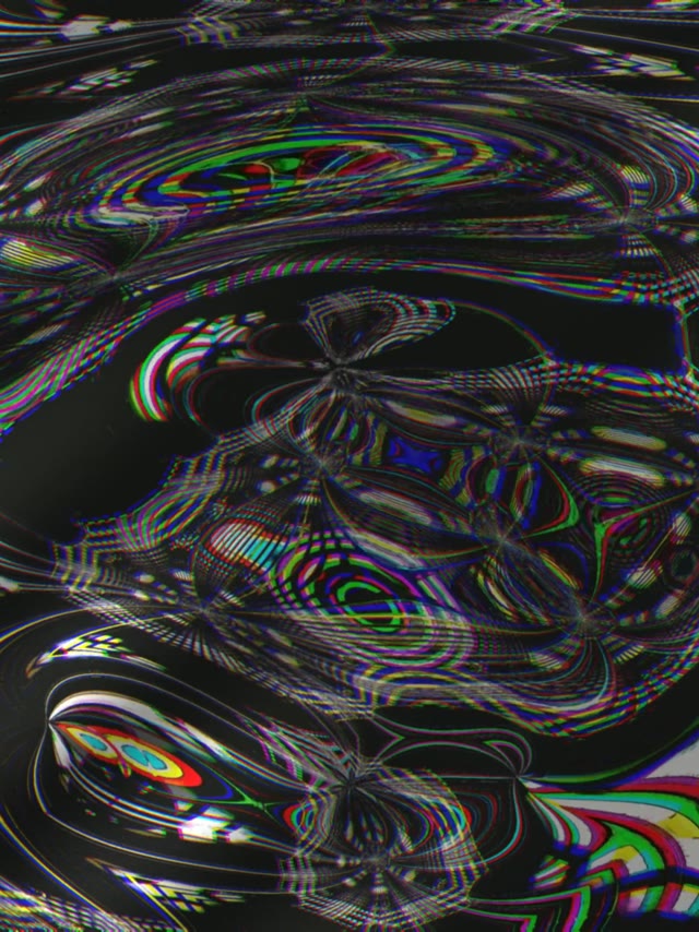 Neon Tunnel VJ Loop 3:4 iPad Portrait 60fps Screensaver Psychedelic Glitch