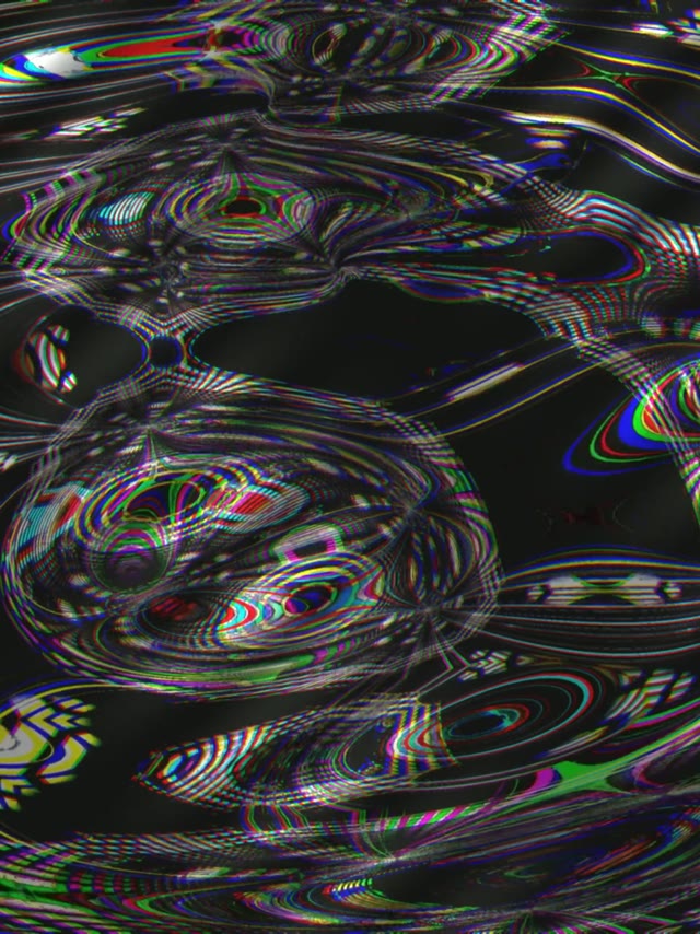 Neon Tunnel VJ Loop 3:4 iPad Portrait 60fps Screensaver Psychedelic Glitch