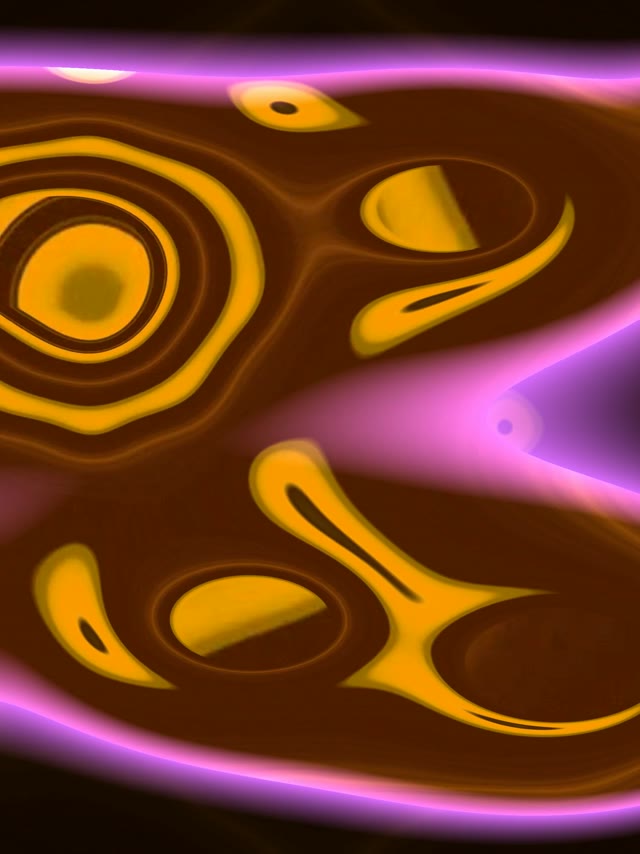 Неонова тунель VJ Loop 3:4 iPad Portrait 60fps Screensaver жовті очі рожеві світла