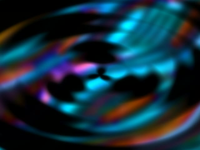 Neon Tunnel VJ Loop 4:3 Classic 60fps Screensaver Cyan Blue Orange Swirl