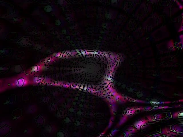 Neon Tunnel VJ Loop 4:3 Classic 60fps Screensaver Pink Purple Geometric Motion