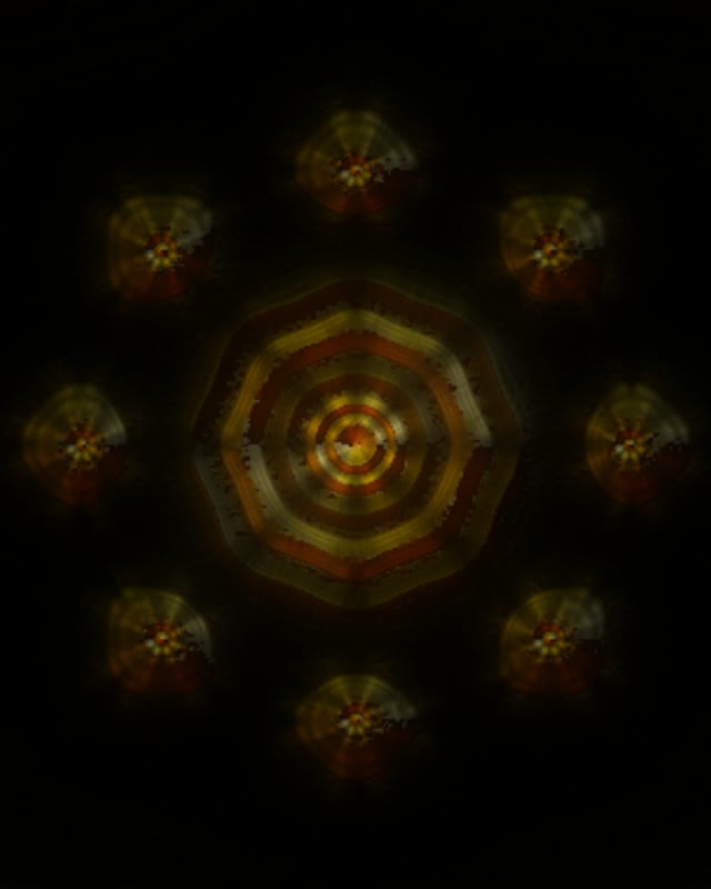 Neon Tunnel VJ Loop 4:5 Instagram 60fps Screensaver Golden Octagon Rings