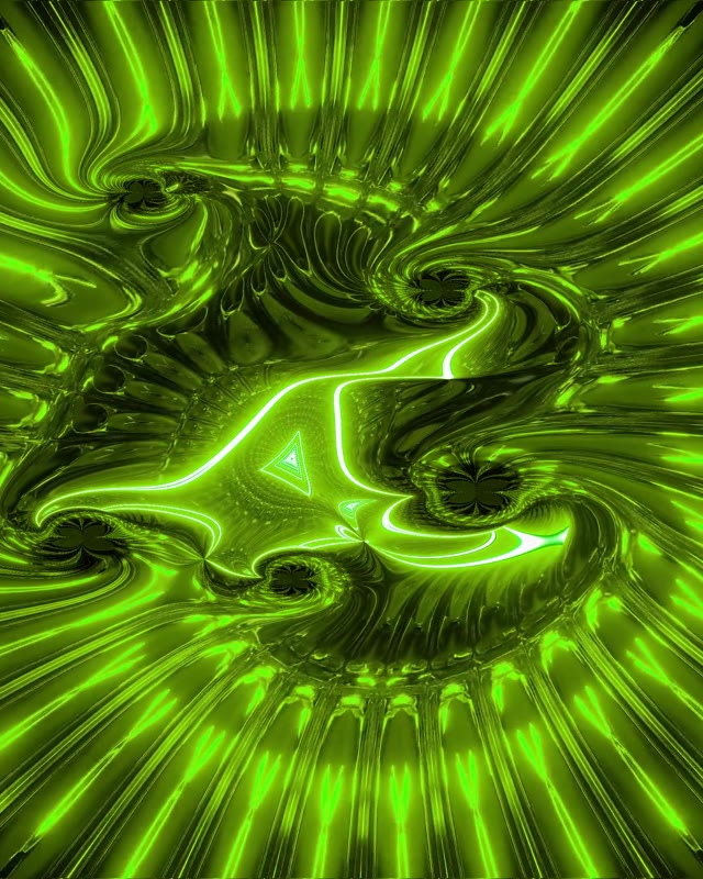 Neon Tunnel VJ Loop 4:5 Instagram 60fps Screensaver Green Light Motion