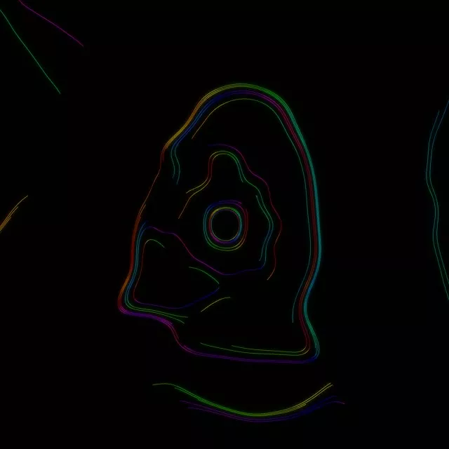 Neon Tunnel Concentric Circles Vortex 1:1 Square 60fps Screensaver VJLoops