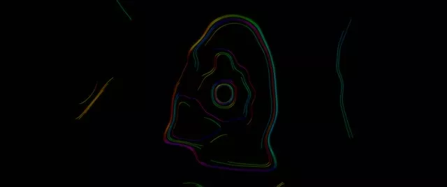 Neon Tunnel Spiraling Vortex Loop | 2.39:1 Cinemascope 60fps VJLoops Animation Screensaver