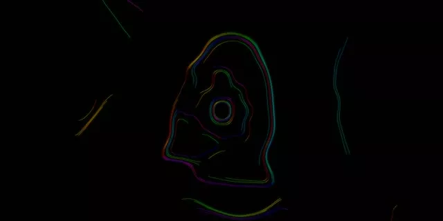 Барвистий Неонова Тунель Вихор Цикл 2:1 Univisium 60fps Screensaver VJLoops