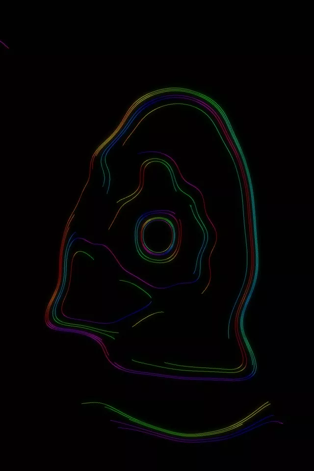 Neon Tunnel VJLoops 2:3 Portrait 60fps Screensaver Spiral Vortex Inayong Rangi