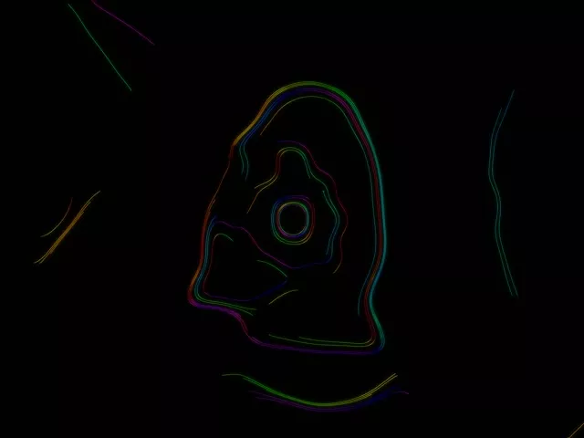 Neon Tunnel Concentric Circles VJLoops 4:3 Classic 60fps Screensaver