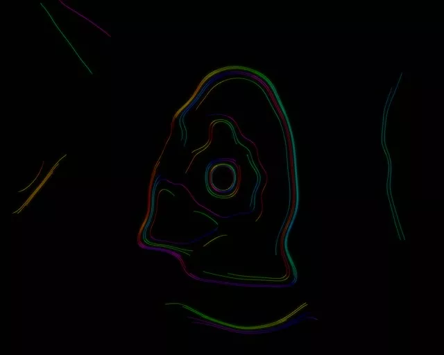 Neon Tunnel Concentric Circle Vortex 5:4 Industrial 60fps VJLoops Screensaver