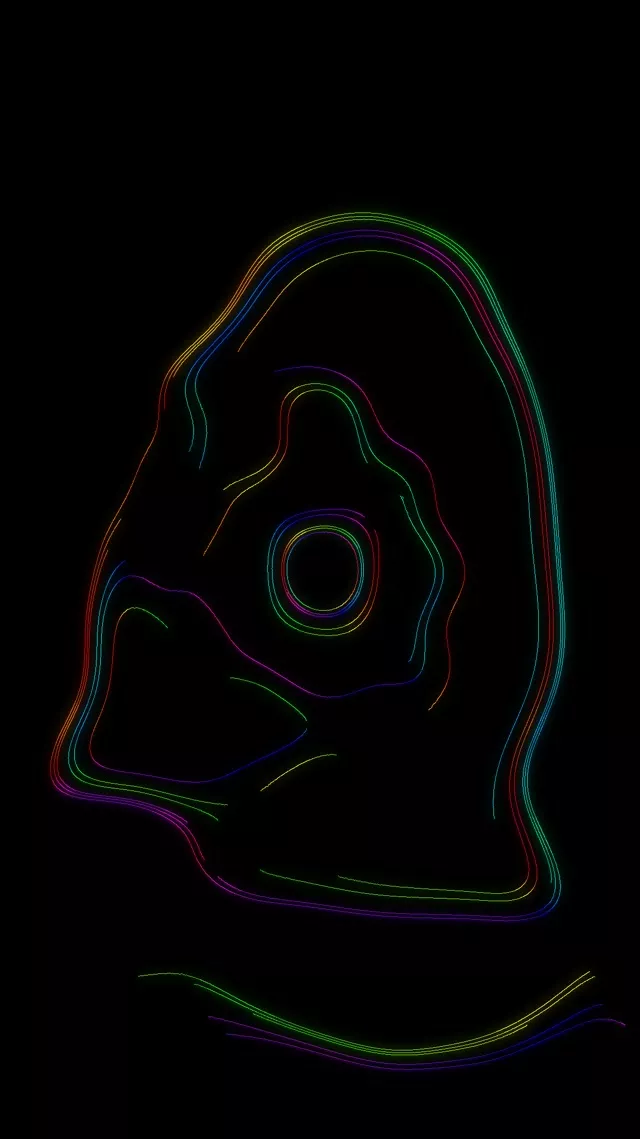 Colorful Concentric Neon Tunnel VJLoops 9:16 Reels 60fps Screensaver