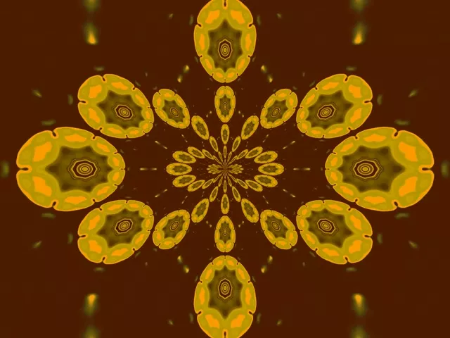 Neon Tunnel Kaleidoscope Mandala VJ Loop 60fps 4:3 Classic Screensaver