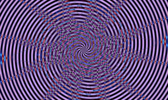 スパイラルネオンテンネル渦 5:3 ワイド 60fps スクリーンセーバーループ