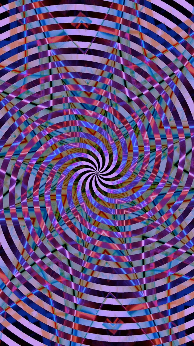 Spirálovitý Neon Tunnel VJ Loop 9:16 Reels 60fps Spořič obrazovky Pohyb