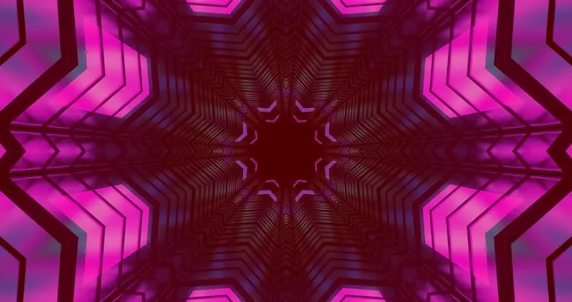 Neon Tunnel VJ Loop 4K UHD 60FPS Purple Pink Screensaver