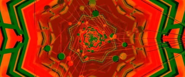 Pulsating Neon Tunnel Kaleidoscope | VJ Loop 2.39:1 Cinemascope 60fps Screensaver