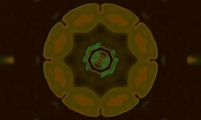 Neon Tunnel Kaleidoscope Vortex 5:3 Wide 60fps Screensaver VJ Loop